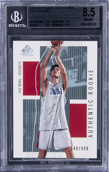 2002-03 SP Game Used Edition #104 Yao Ming Rookie Card (#549/900) - BGS NM-MT+ 8.5
